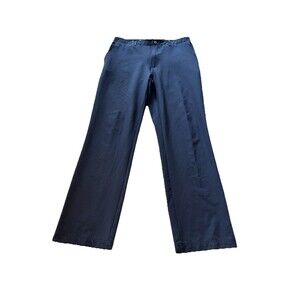 Pebble Beach golf pants mens size 32/30 navy blue flat front pants performance